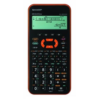 Kalkulačka Sharp, ELW531XHYRC, černo-oranžová, vědecká, bodový displej