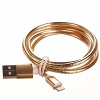 CELLFISH univerzální kabel kovový, Lightning, zlatá