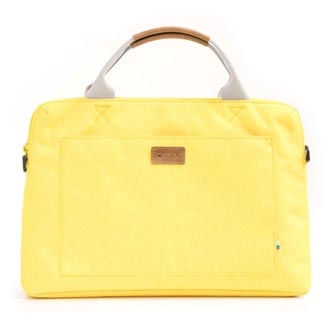 Taška na macbook 15", Polaris Sun, žlutá z polyesteru, Golla