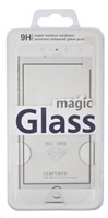 Aligator ochrana displeje Carbon Fiber Glass pro Apple iPhone 6/6S, bílá