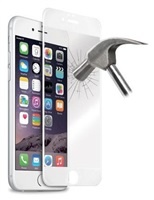 Puro ochranné sklo Tempered Glass s rámečkem pro iPhone 6 Plus / 6s Plus, bílá