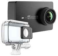 YI 4K Action Camera Kit - set, akční sportovní kamera, 4K rozlišení, černá + voděodolný kryt